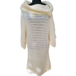 Luxury Stylish Knit Designer Elegant Gown KNITTED TURTLENECK DRESS SWEATER TUNIC